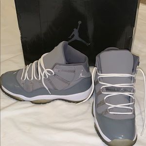 Grey air Jordan 11 retro sneakers